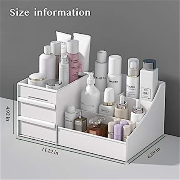Makeup Organizer With Drawers — Countertop Organizer for Cosmetics,Vanity Holder - Picture 3 of 7